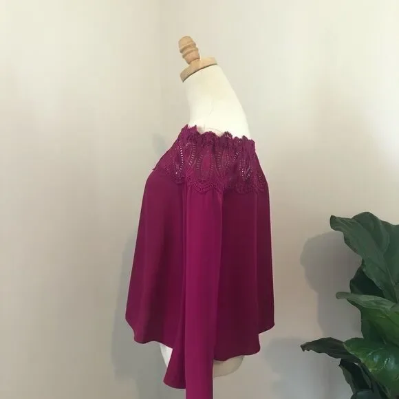 NEW ✨ Intermix Behati Blouse Off The Shoulder S - Picture 4 of 10